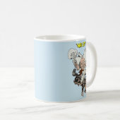 Cartoon Cowboy Schießen Pistolen Reiten Kunst Kaffeetasse (VorderseiteRechts)
