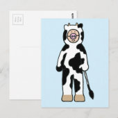 Cartoon Cowgirl oder Cowboy Costume Postkarte (Vorne/Hinten)