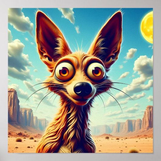 Cartoon Coyote Poster (Vorne)