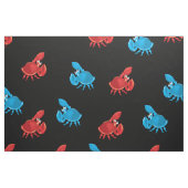 Cartoon Crab Fish Print Pattern Stoff (Fat Quarter (45,7 x 55,9 cm))