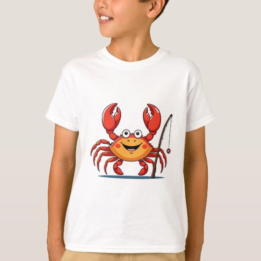 Cartoon Crab Kids Tee (Vorderseite)