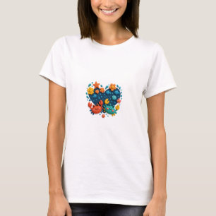 Cartoon Crabs mit Herz T-Shirt