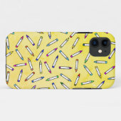 Cartoon Crayon Pattern Case-Mate iPhone Hülle (Rückseite (Horizontal))