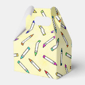 Cartoon Crayon Pattern Geschenkschachtel (Rückseite)