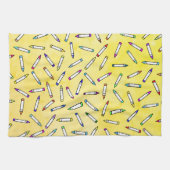 Cartoon Crayon Pattern Geschirrtuch (Horizontal)