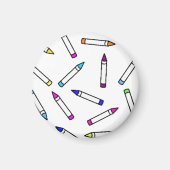 Cartoon Crayon Pattern Magnet (Vorne)