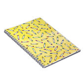 Cartoon Crayon Pattern Notizblock (Rechte Seite)