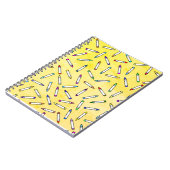 Cartoon Crayon Pattern Notizblock (Linke Seite)