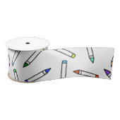 Cartoon Crayon Pattern Satinband (Spule)