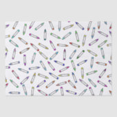 Cartoon Crayon Pattern Seidenpapier (Vorderseite)