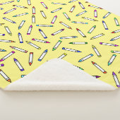 Cartoon Crayon Pattern Sherpadecke (3/4)