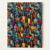 Cartoon Crayon Pen Pattern Planer (Rückseite)