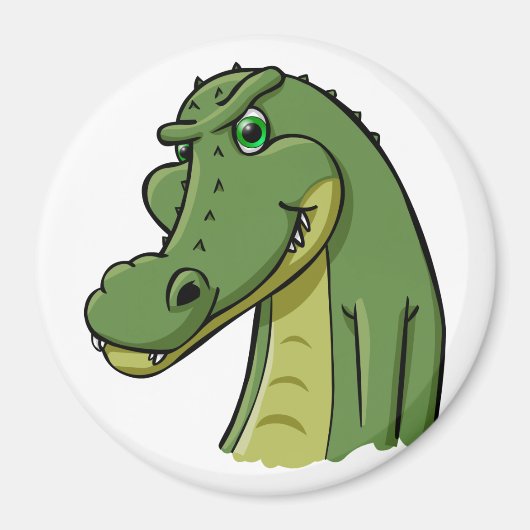 Cartoon Crocodile Magnet (Vorne)