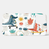 Cartoon Crocodile: Vintages Tierpapier Case-Mate iPhone Hülle (Rückseite (Horizontal))