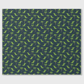 Cartoon Crocodiles: Alligator Palms Muster. Geschenkpapier (Flach)