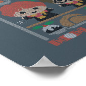 Cartoon Cross-Stitch HOGWARTS™ Weihnachtsfest Poster (Ecke)