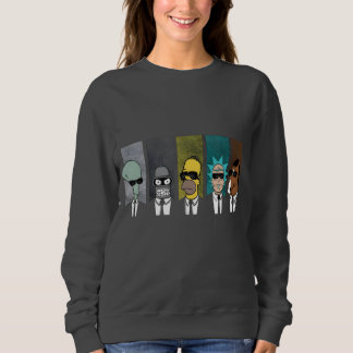 Cartoon Crossover Crewneck Pop Sweatshirt