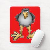 Cartoon Crow Mousepad (Mit Mouse)