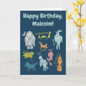 Cartoon Cryptids Kryptozoologie Karte (Gelbe Blume)