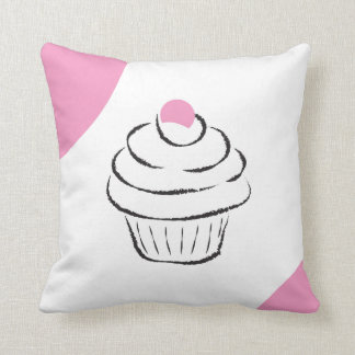 Cartoon Cupcake Throw Kissen