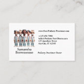 Cartoon Cute Doctor Visitenkarte (Rückseite)