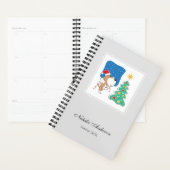 Cartoon Cute Dog Puppy Merry Christmas Tree 2026 Planer (Anzeige)