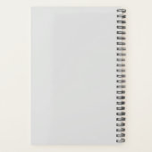 Cartoon Cute Ice Skating Dog Puppy Planner 2026  Planer (Rückseite)