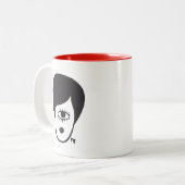 Cartoon Cyclops Diva ( Jolene ) 2-Tönige Kaffee Zweifarbige Tasse (Vorderseite Links)