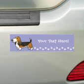Cartoon-Dachshund-Jagdhund Autoaufkleber (Auf Auto)