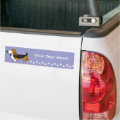 Cartoon-Dachshund-Jagdhund Autoaufkleber (Auf Lkw)