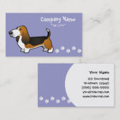 Cartoon-Dachshund-Jagdhund Visitenkarte (Vorne/Hinten)