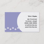 Cartoon-Dackel (Drahthaarterrier) Visitenkarte (Rückseite)