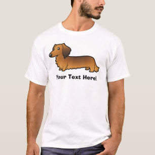 Cartoon-Dackel (langhaarig) T-Shirt