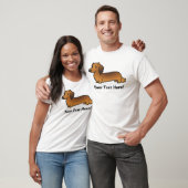 Cartoon-Dackel (langhaarig) T-Shirt (Unisex)