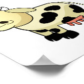 Cartoon Dairy Cow Canvas Print Poster (Ecke)