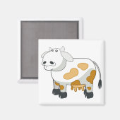 Cartoon Dairy Cow Magnet (Vorderseite/Rückseite)