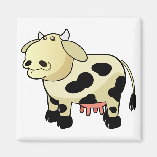 Cartoon Dairy Cow Magnet (Vorne)