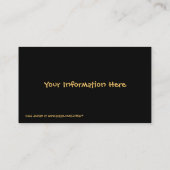 Cartoon Dairy Kuh Business Cards Visitenkarte (Rückseite)