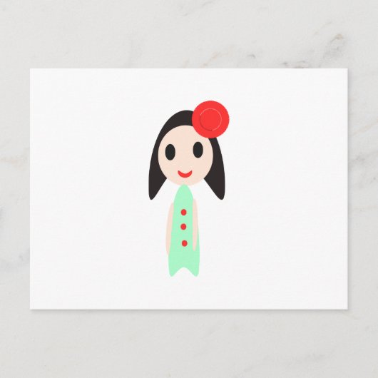 Cartoon Dall Postkarte (Vorderseite)