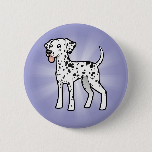 Cartoon Dalmatiner Button (Vorderseite)