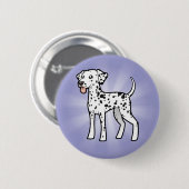 Cartoon Dalmatiner Button (Vorne & Hinten)
