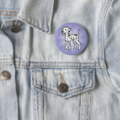 Cartoon Dalmatiner Button (Beispiel)