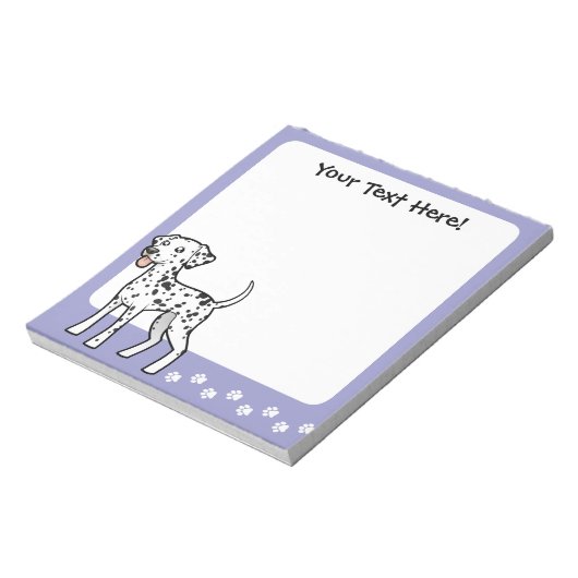 Cartoon Dalmatiner Notizblock (Rotiert)