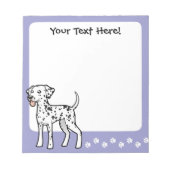 Cartoon Dalmatiner Notizblock (Vorderseite)