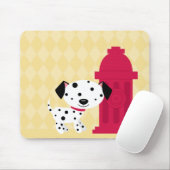 Cartoon dalmation Hunde- u. Feuerhydrant mousepad (Mit Mouse)