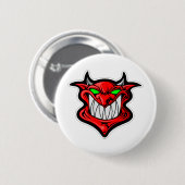 Cartoon-Dämon Button (Vorne & Hinten)