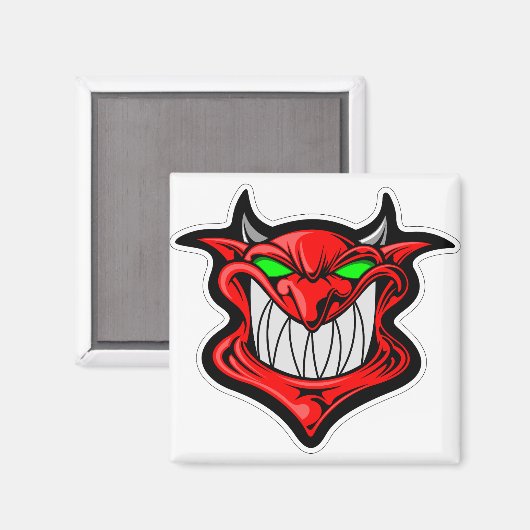 Cartoon-Dämon Magnet (Vorderseite/Rückseite)