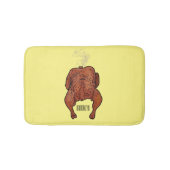 Cartoon-Darstellung von Hähnchen Badematte (Vorderseite)