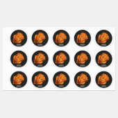 Cartoon-Darstellung von Hähnchen Etiketten (Blatt)