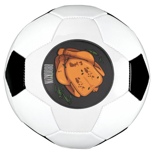 Cartoon-Darstellung von Hähnchen Fußball (Gedreht)